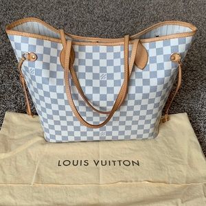 Neverfull Damier Azur Tote MM